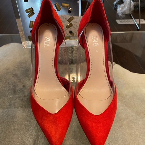 Zara red stilettos - Picture 2 of 2